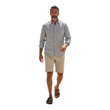 Camicie casual Uomo GMF965 - Camicia Ml Lino E Cotone - Grigio
