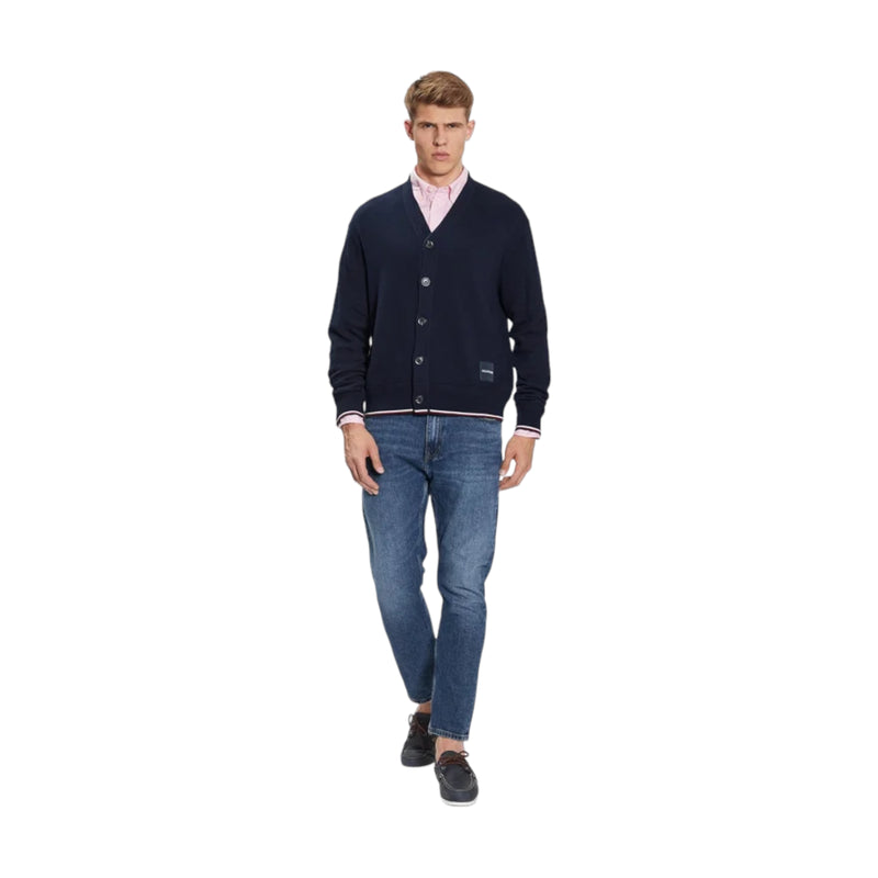 Cardigan Uomo Tommy Hilfiger - Monotype Gs Tipped C - Blu