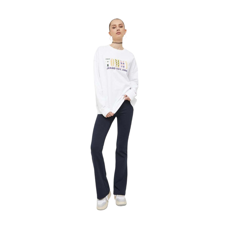 Felpe senza cappuccio Donna Tommy Hilfiger - Tjw Ovr Tj Luxe 2 Crew - Bianco