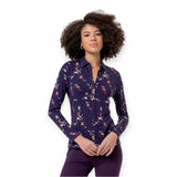 Camicie Donna Surkana - Camicia a maniche lunghe - Viola