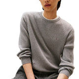 Maglie a manica lunga Uomo Tommy Hilfiger - Pima Ctn Cash Structure Crew - Grigio