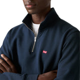 Felpe senza cappuccio Uomo Levi's - Original Hm 1/4 Zip Navy Blazer - Blu