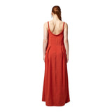 Vestiti casual Donna Alpha Studio - Abiti Spallini Lungo - Arancione