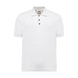 Polo Uomo Alpha Studio - Polo Camicia M/M Piquet Stretch - Bianco