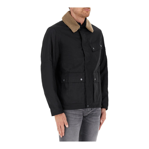 Giubbini Uomo Barbour International - Coppice Wax Jacket - Nero