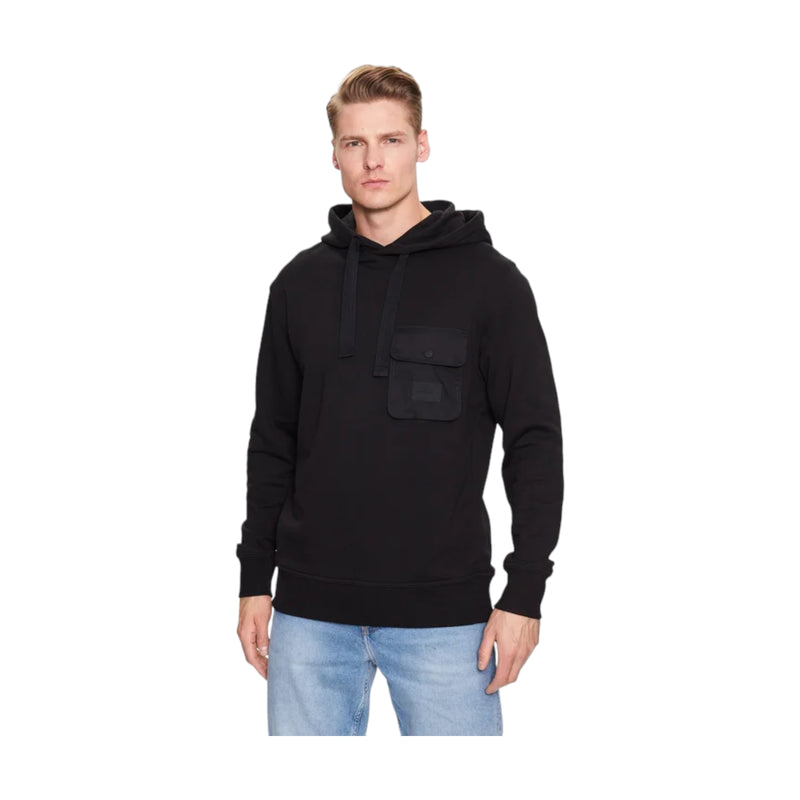 Felpe con cappuccio Uomo Calvin Klein - Mix Media Pocket Hoody - Nero