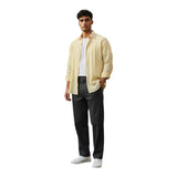 Camicie casual Uomo GMF965 - Camicia Ml Lino E Cotone - Giallo