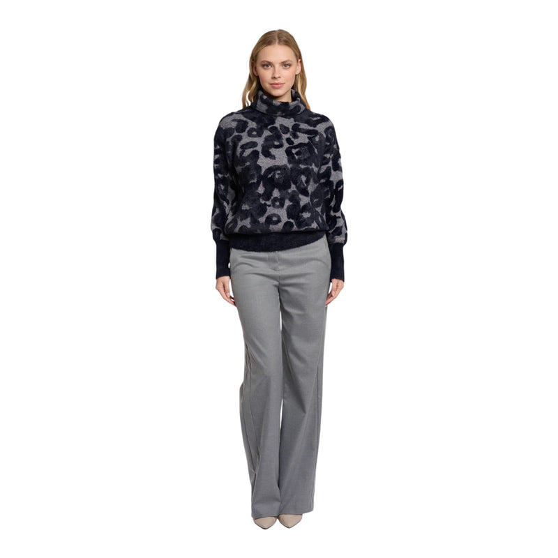 Maglioni Donna RINO & PELLE - Boxy turtleneck sweater - Grigio