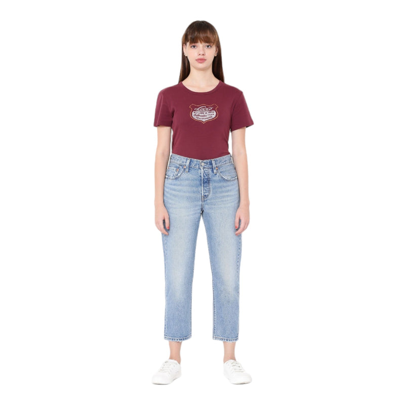 Jeans Donna Levi's - 501® Crop Lightweight Energy Refresh Ltw - Azzurro