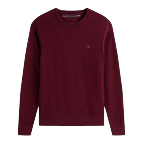 Maglie Uomo Tommy Hilfiger - Pima Org Ctn Cachemire Crew Neck - Bordeaux