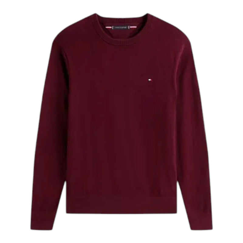 Maglie Uomo Tommy Hilfiger - Pima Org Ctn Cachemire Crew Neck - Bordeaux