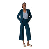 Pantaloni Donna Surkana - Pantalone dritto cropped - Petrolio