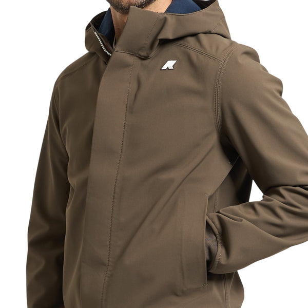 Giubbotti Uomo K-Way - Joachim Bonded - Marrone