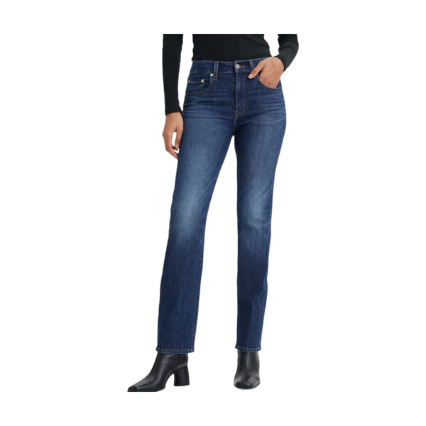 Jeans Donna Levi's - 724 High Rise Straight - Blu