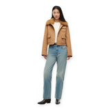 Giacche Donna Tommy Hilfiger - Df Wool Lady Jacket With Fur - Marrone