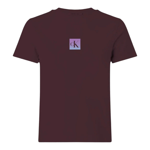 T-shirt Donna Calvin Klein - Ss Classic Fit Tee - Bordeaux