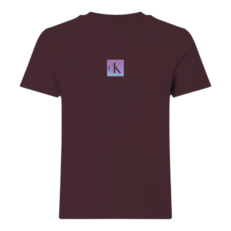 T-shirt Donna Calvin Klein - Ss Classic Fit Tee - Bordeaux