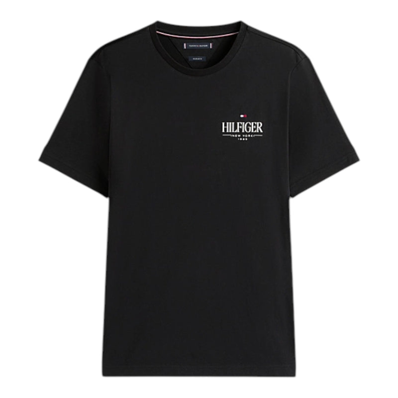 T-shirt Uomo Tommy Hilfiger - Hilfiger Stack Tee - Nero