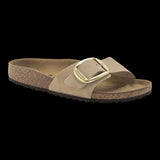 Sandali Unisex Birkenstock - Madrid Big Buckle Nubuck Leather - Beige