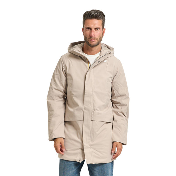 Giubbotti Uomo K-Way - Jarno Twill Marmotta - Beige