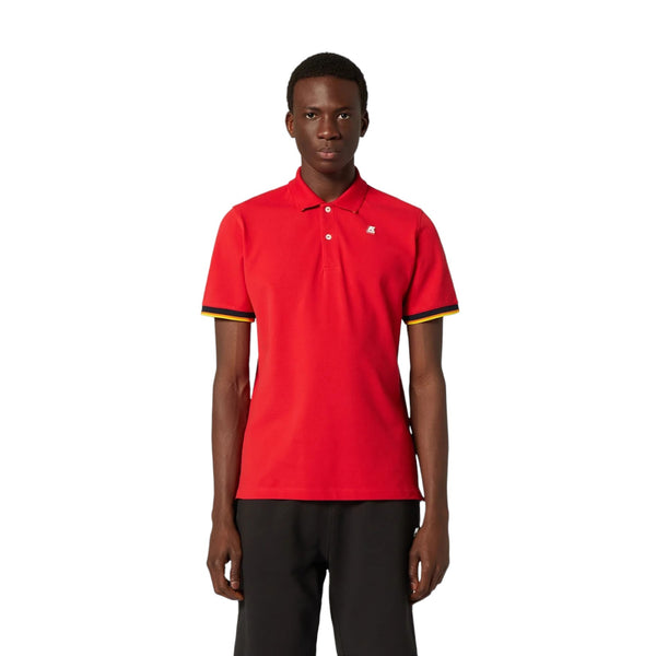 Polo Uomo K-Way - Polo Manica Corta Vincent - Rosso