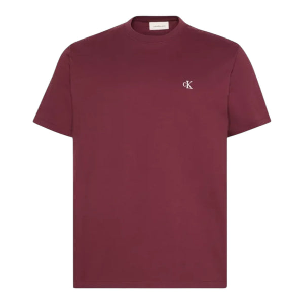 T-shirt Uomo Calvin Klein - Ss Easy Monogram Tee - Bordeaux