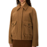 Cappotti Donna iBlues - Cappotto-giacco.jers.	IBLPIROGHE - Cammello