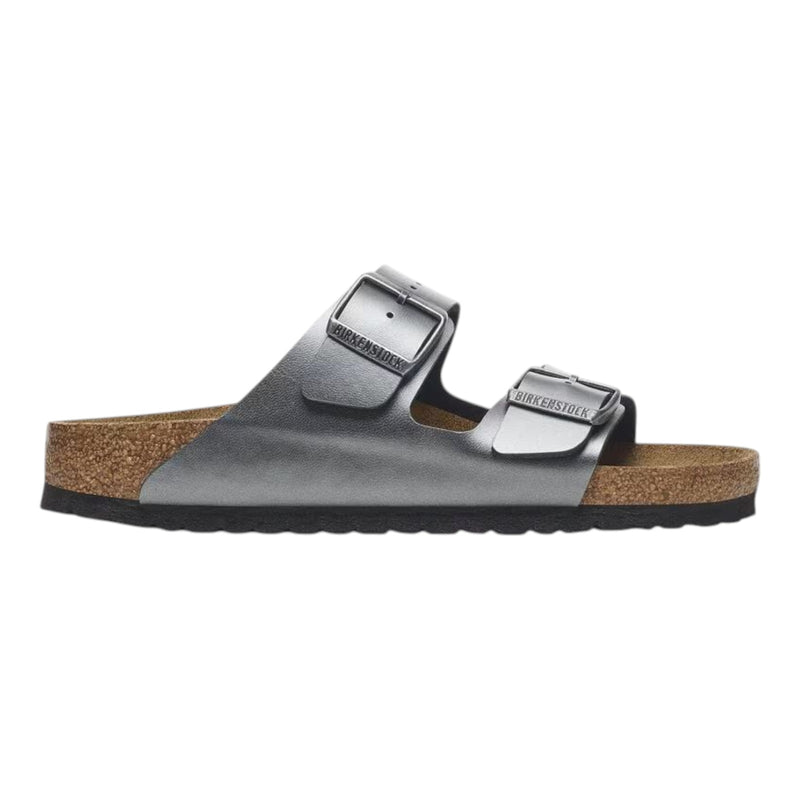 Sandali Unisex Birkenstock - Arizona metallic black, Birko Flor - Nero