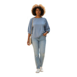 T-shirt Donna Alpha Studio - Semibarca M/M Kimono Fiocco - Avio