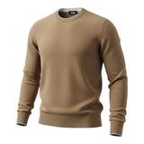Maglioni Uomo Alpha Studio - Girocollo M/L Contrasti Basic Geelong - Beige