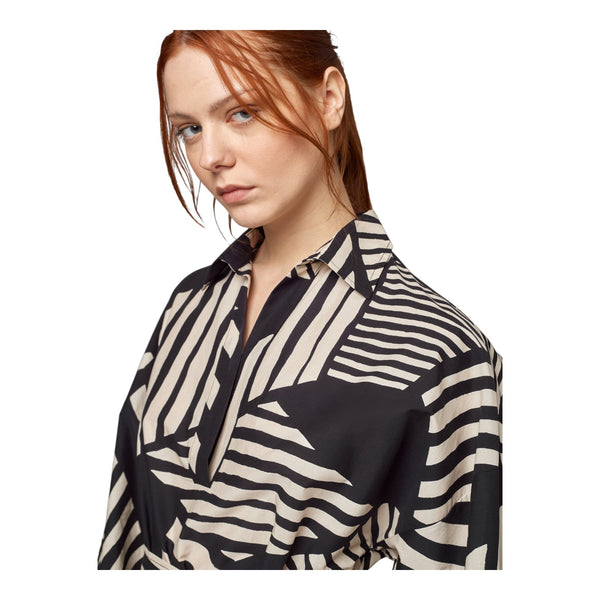 Vestiti casual Donna Alpha Studio - Abito M/L Chemisiere Midi Stampa Etno Grafica - Multicolore