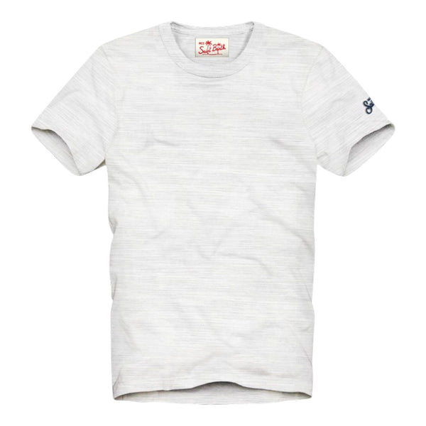 T-shirt Uomo Mc2 Saint Barth - President	T-Shirt Linen With Pocket - Bianco