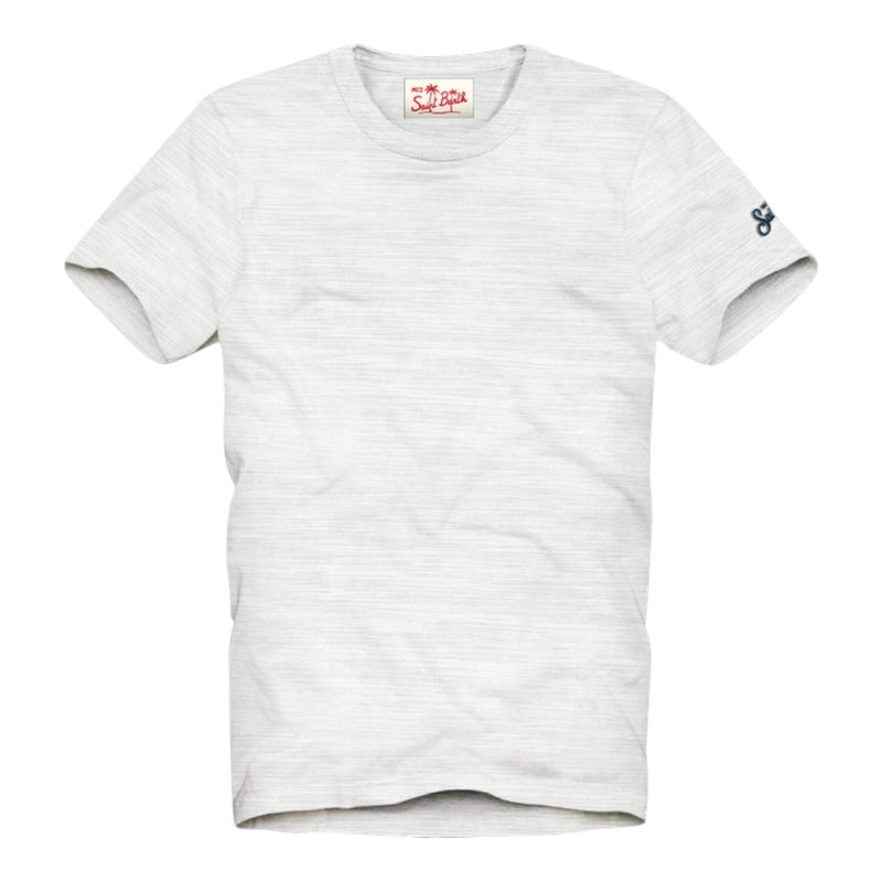 T-shirt Uomo Mc2 Saint Barth - President	T-Shirt Linen With Pocket - Bianco