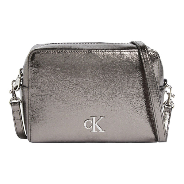 Borse a spalla Donna Calvin Klein - Minimal Monogram Camera Bag Tum - Argento