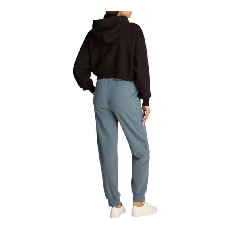 Felpe con cappuccio Donna Calvin Klein - Chenille Monologo Hoodie - Nero