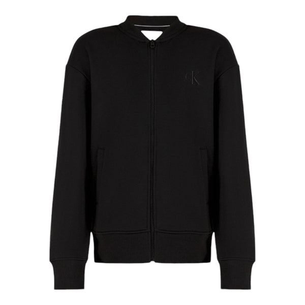 Felpe senza cappuccio Uomo Calvin Klein - Monologo Applique Knit Bomber - Nero