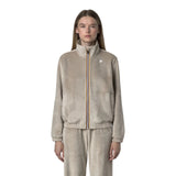 Felpe senza cappuccio Donna K-Way - Viviette Velour Polar - Beige