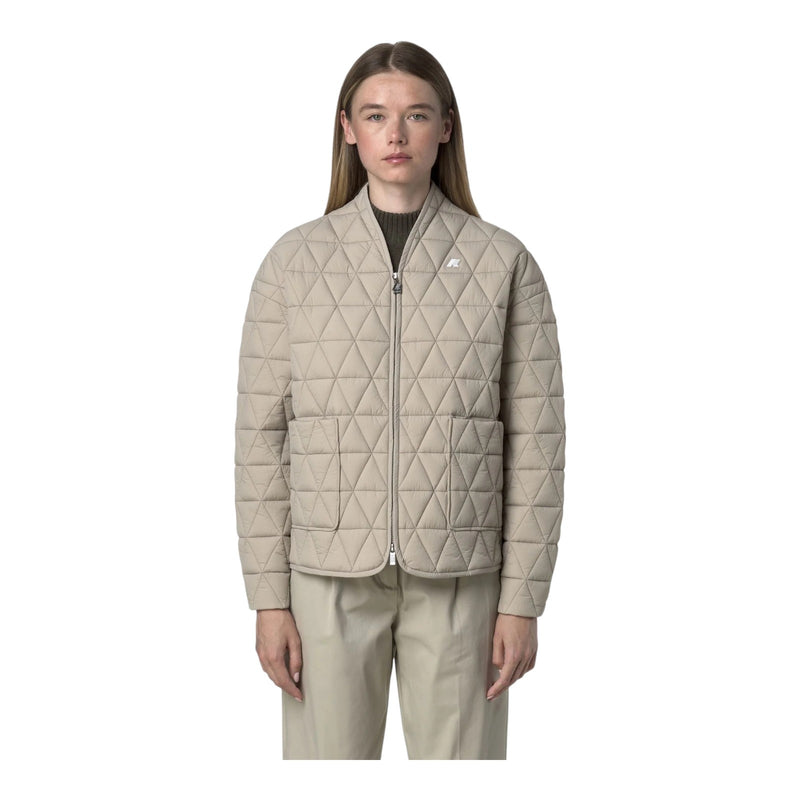 Giubbini Donna K-Way - Selime Diamond Quilted Warm Af - Beige