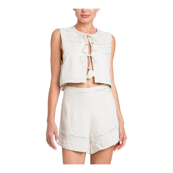 Canotte e top Donna Twinset - Gilet - Beige