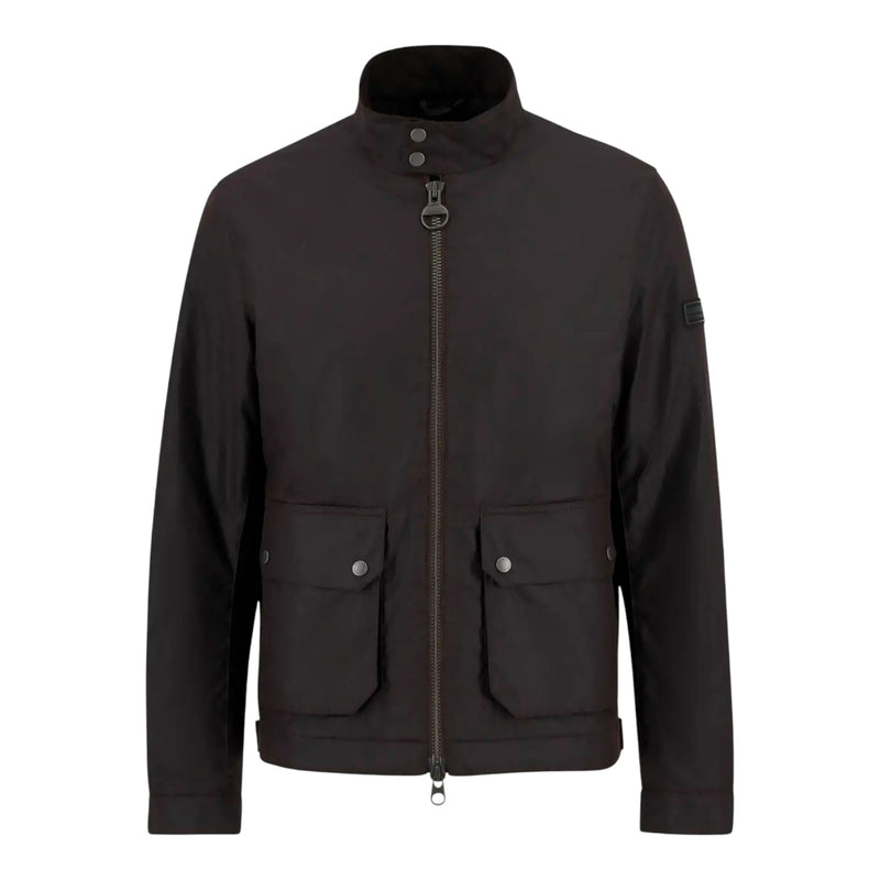 Giubbotti Uomo Barbour International - Lutlaw Harrington Wax Jacket - Marrone