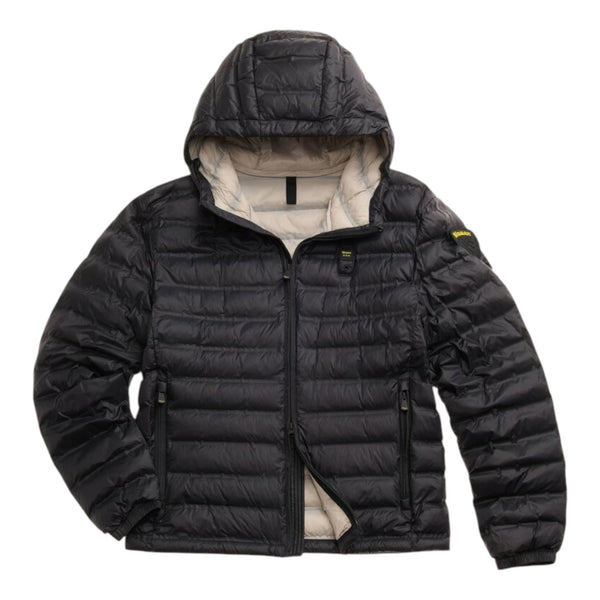 Giubbini Uomo Blauer - Charles Giubbini Corti Imbottito Ovatta - Nero