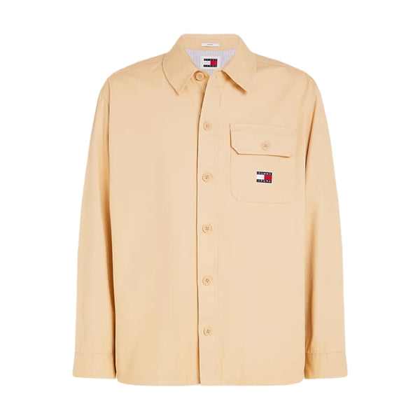 Camicie casual Uomo Tommy Hilfiger - Tjm Varsity Hero Overshirt - Beige