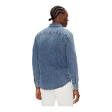Camicie casual Uomo Calvin Klein - Casual Classic Shirt - Indaco