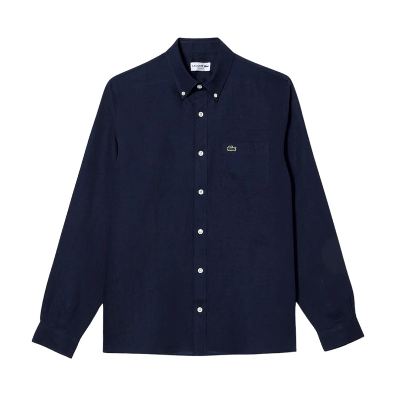 Camicie casual Uomo Lacoste - Camicia M/L - Blu