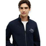 Felpe senza cappuccio Uomo Tommy Hilfiger - Script Stack Fz Stand Collar - Blu