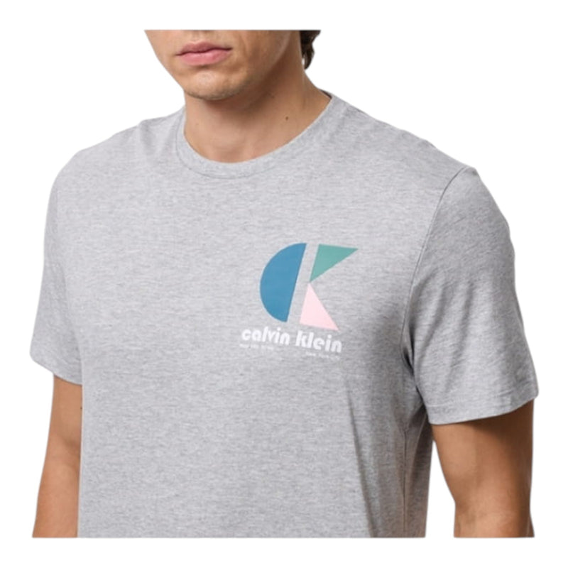 T-shirt Uomo Calvin Klein - SS 30s EU CK BH LOGO GRAPHIC TEE - Grigio