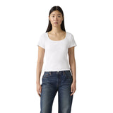 T-shirt Donna Levi's - Essential Sqrd Neck Tee - Bianco