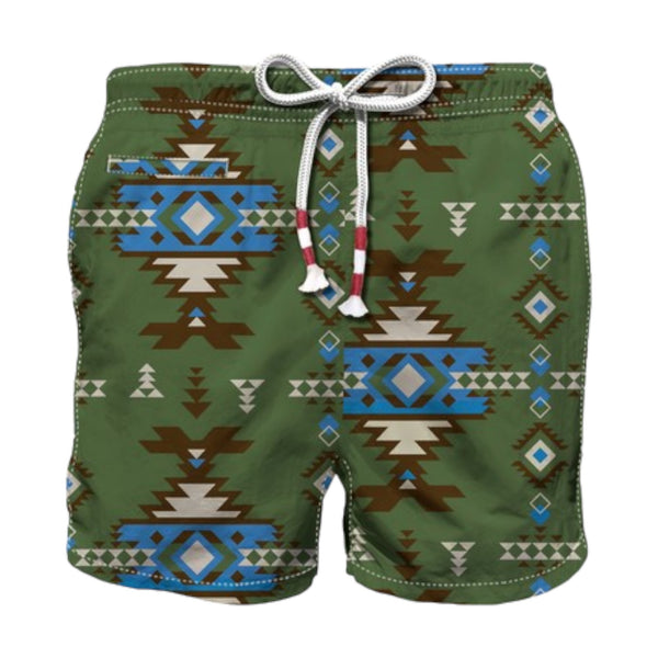 Pantaloncini e calzoncini Uomo Mc2 Saint Barth - Caprese	Swim Short With Cord Coulisse - Verde