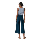 Pantaloni Donna Surkana - Pantalone dritto cropped - Petrolio