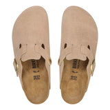 Sandali Donna Birkenstock - Boston sandcastle, Suede Leather - Beige